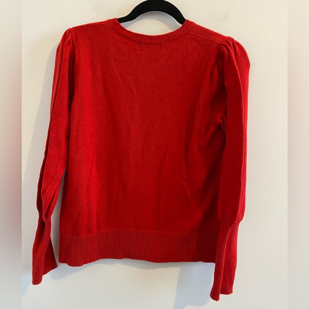 Banana Republic Red Crew Neck Sweater Size Small - Picture 5 of 5
